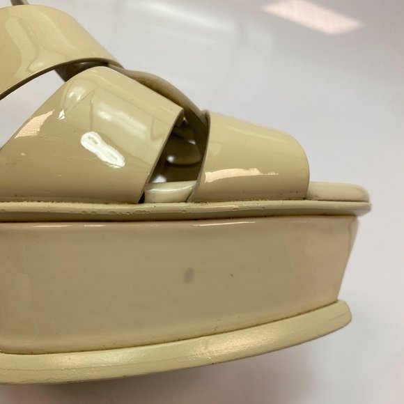 🌷❤️‍🔥FINAL SALE 🔥 NO OFFERS🌷💥Saint Laurent Tribute Patent Sandal 40.5 - Picture 4 of 11